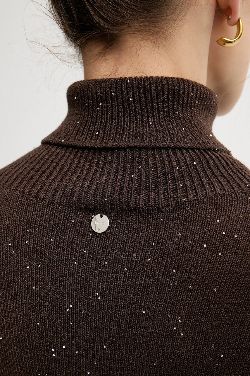 Сукня Liu Jo колір коричневий mini oversize MF5484 MA27R