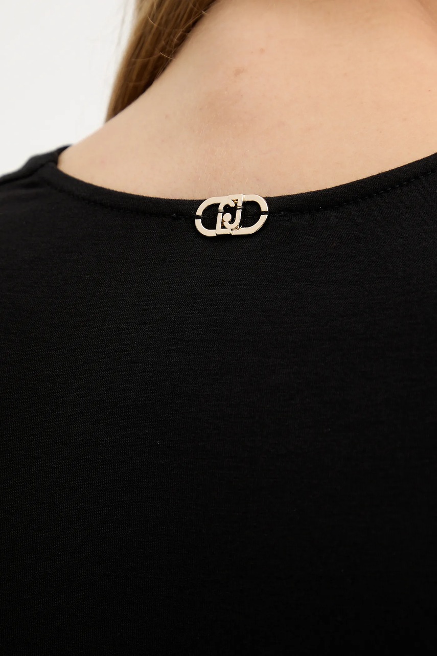 Сукня Liu Jo колір чорний midi пряма MF5504 J3835