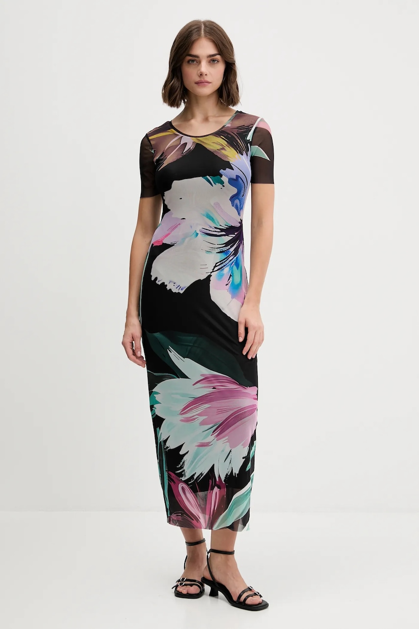 Desigual rochie BERNADETTE culoarea negru, 25WWVK19 Desigual rochie BERNADETTE culoarea negru, 25WWVK19