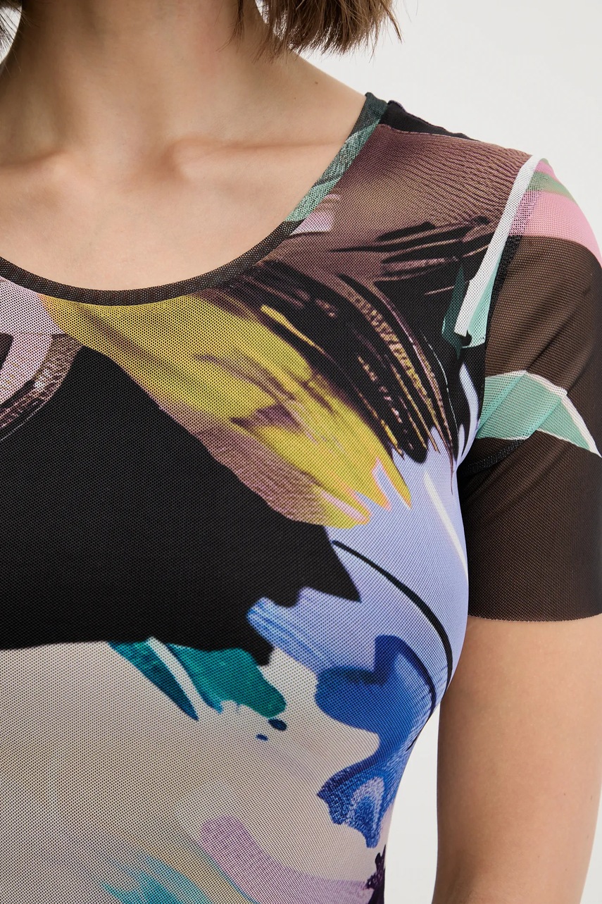 Φόρεμα Desigual BERNADETTE χρώμα: μαύρο, 25WWVK19 φωτογραφία