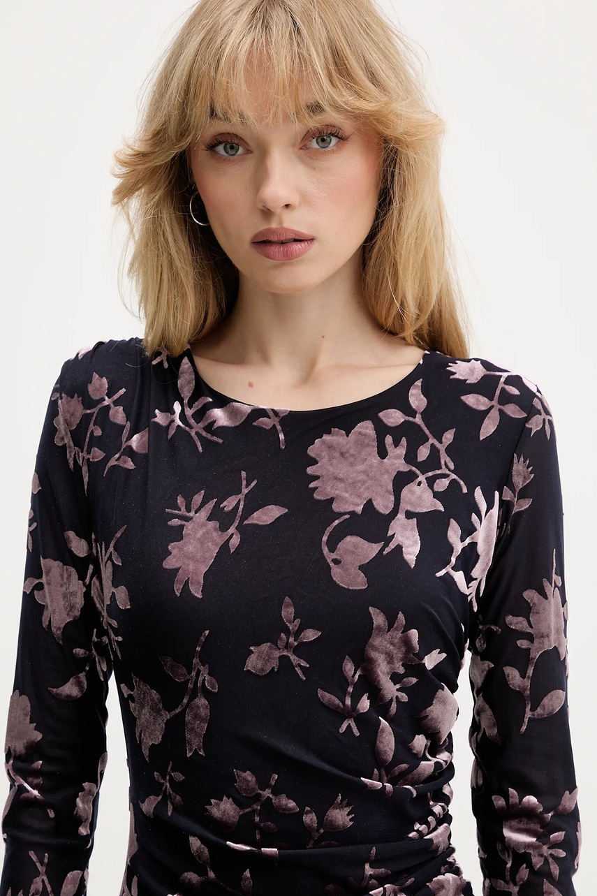 Сукня Desigual MEDORA колір синій mini облягаюча 25WWVK27