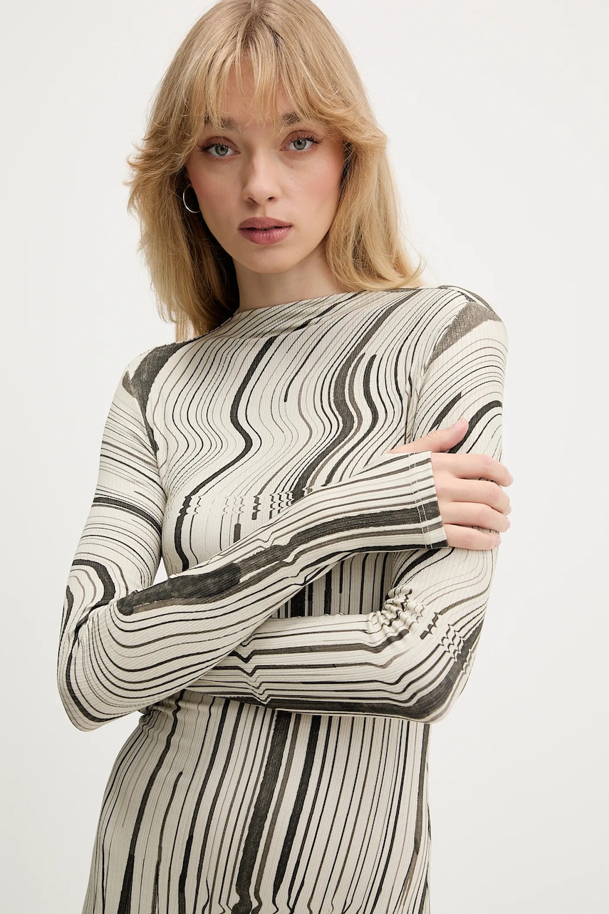 Сукня Desigual CHIARA колір зелений mini облягаюча 25WWVK35