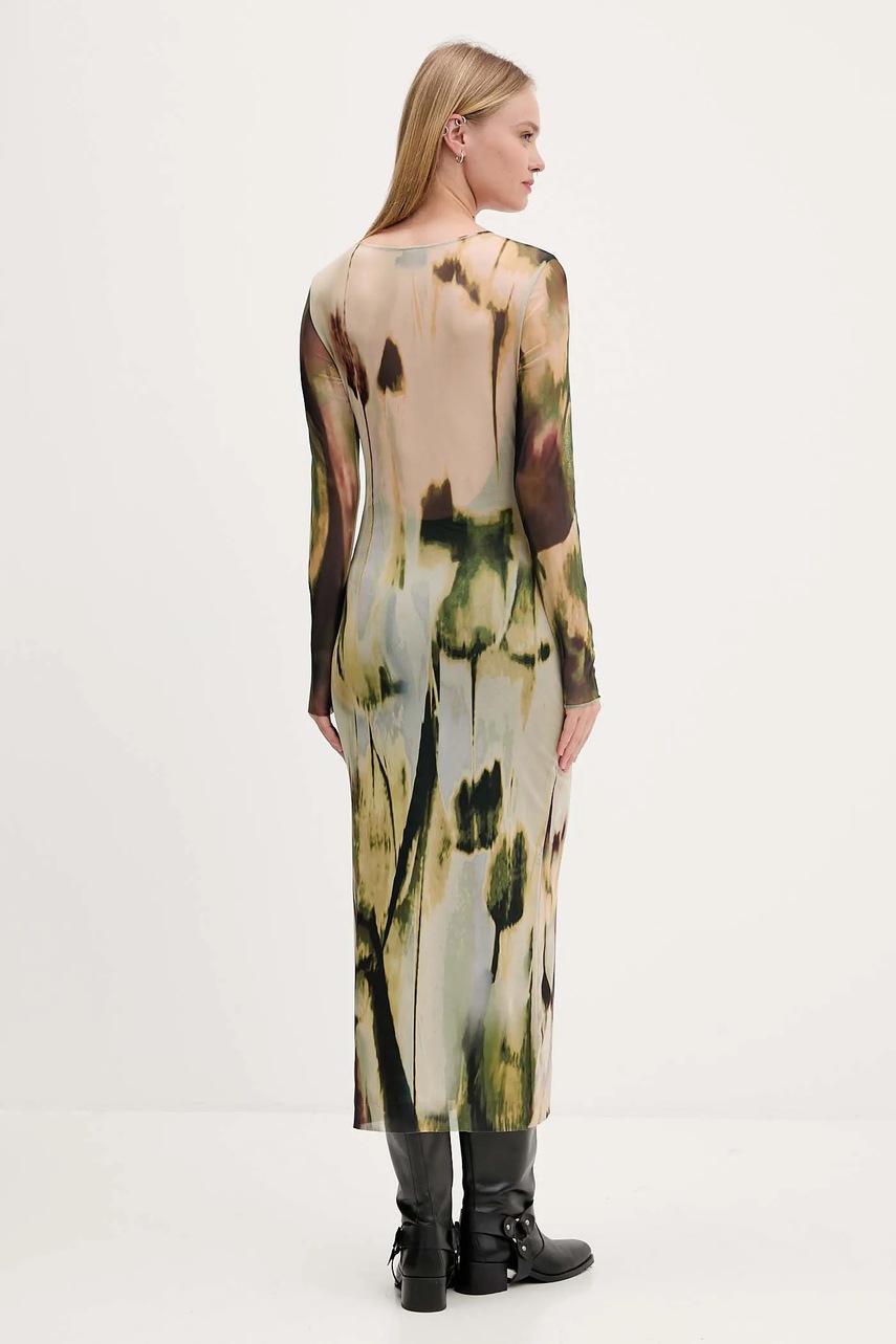 Сукня Desigual GODIVA колір зелений maxi пряма 25WWVK41
