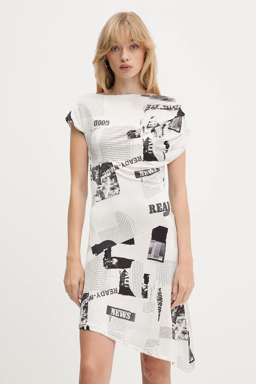 Сукня і светр Desigual ORIANA колір бежевий mini розкльошена 25WWVK42