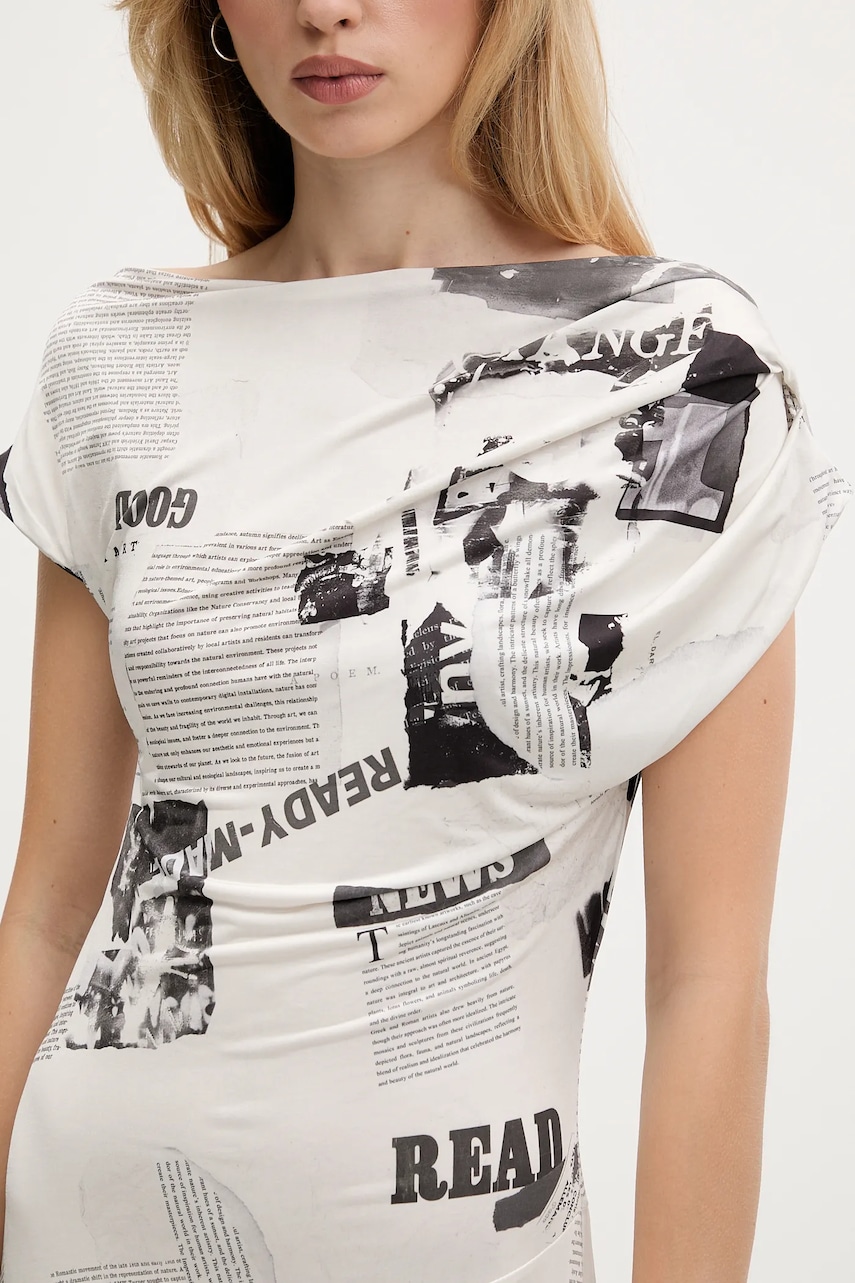 Сукня і светр Desigual ORIANA колір бежевий mini розкльошена 25WWVK42