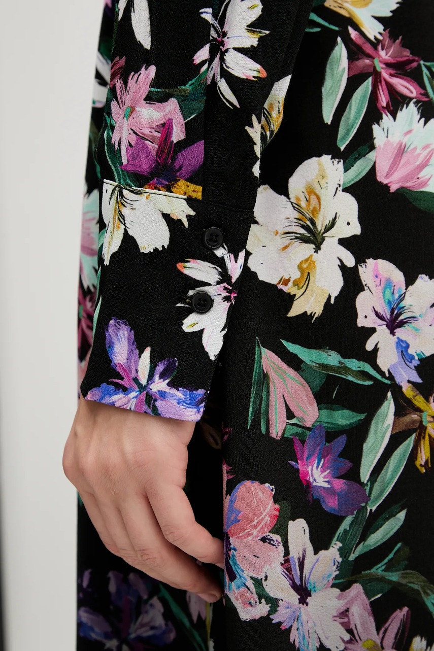 Сукня Desigual CAMISERO ACRIL колір чорний midi пряма 25WWVW11