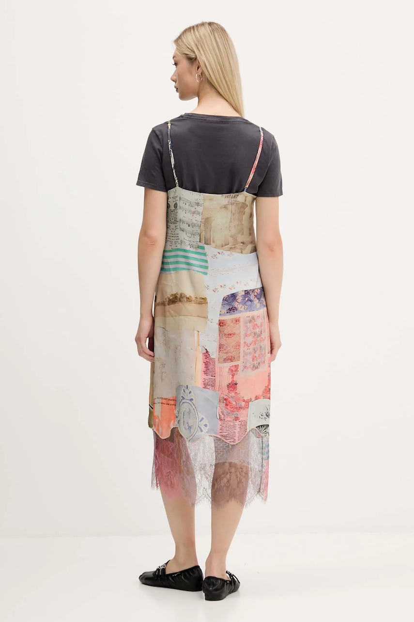 Сукня Desigual COLLAGE колір сірий 25WWVW17