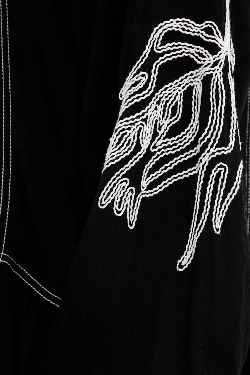 Сукня Desigual SILVIANEGRO колір чорний mini розкльошена 25WWVW19