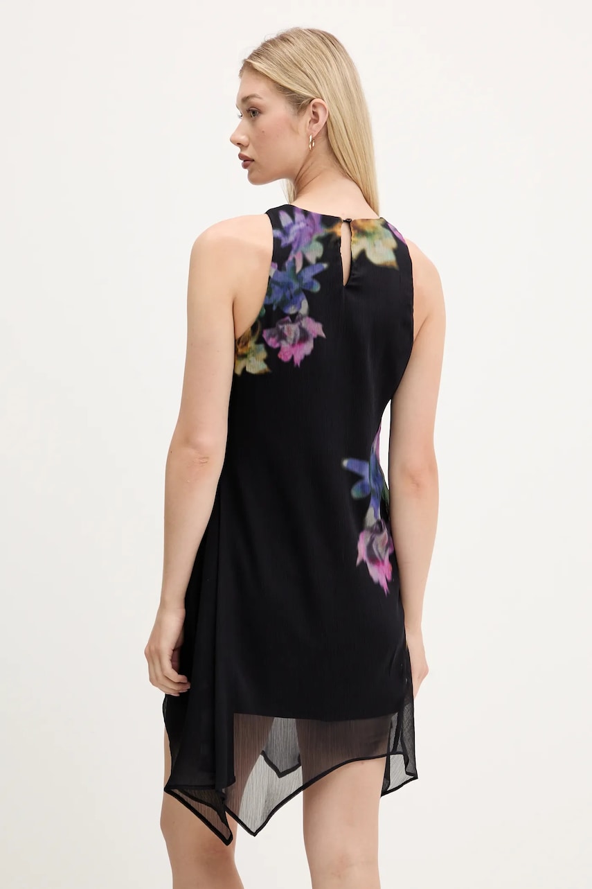 Сукня Desigual NALA колір чорний mini розкльошена 25WWVW30