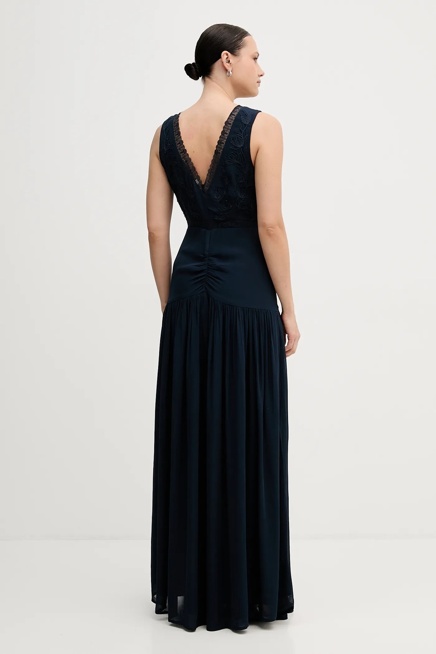 Сукня Pedro del Hierro колір синій maxi розкльошена 3812202