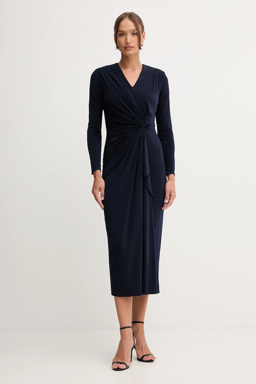 Pedro del Hierro rochie culoarea bleumarin, maxi, drept, 6192934