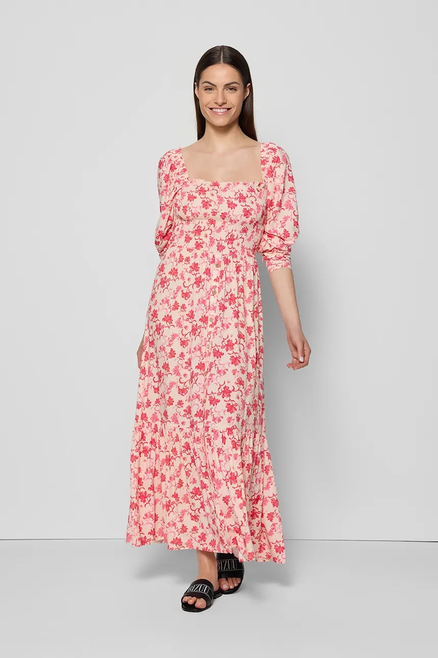 Bizuu rochie PATRYA culoarea roșu, maxi, evazați, PATRYA CZERWONY