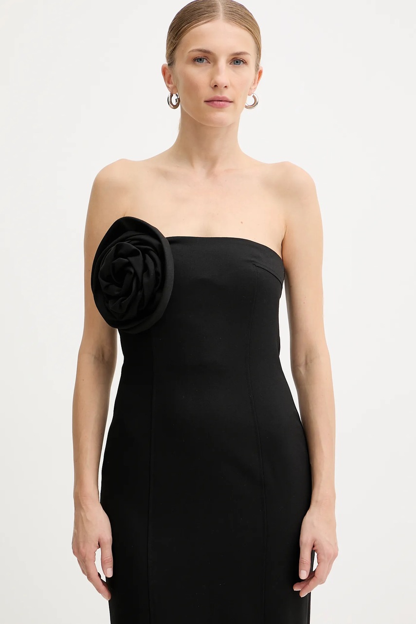 Сукня Marella колір чорний midi облягаюча 2523226032200