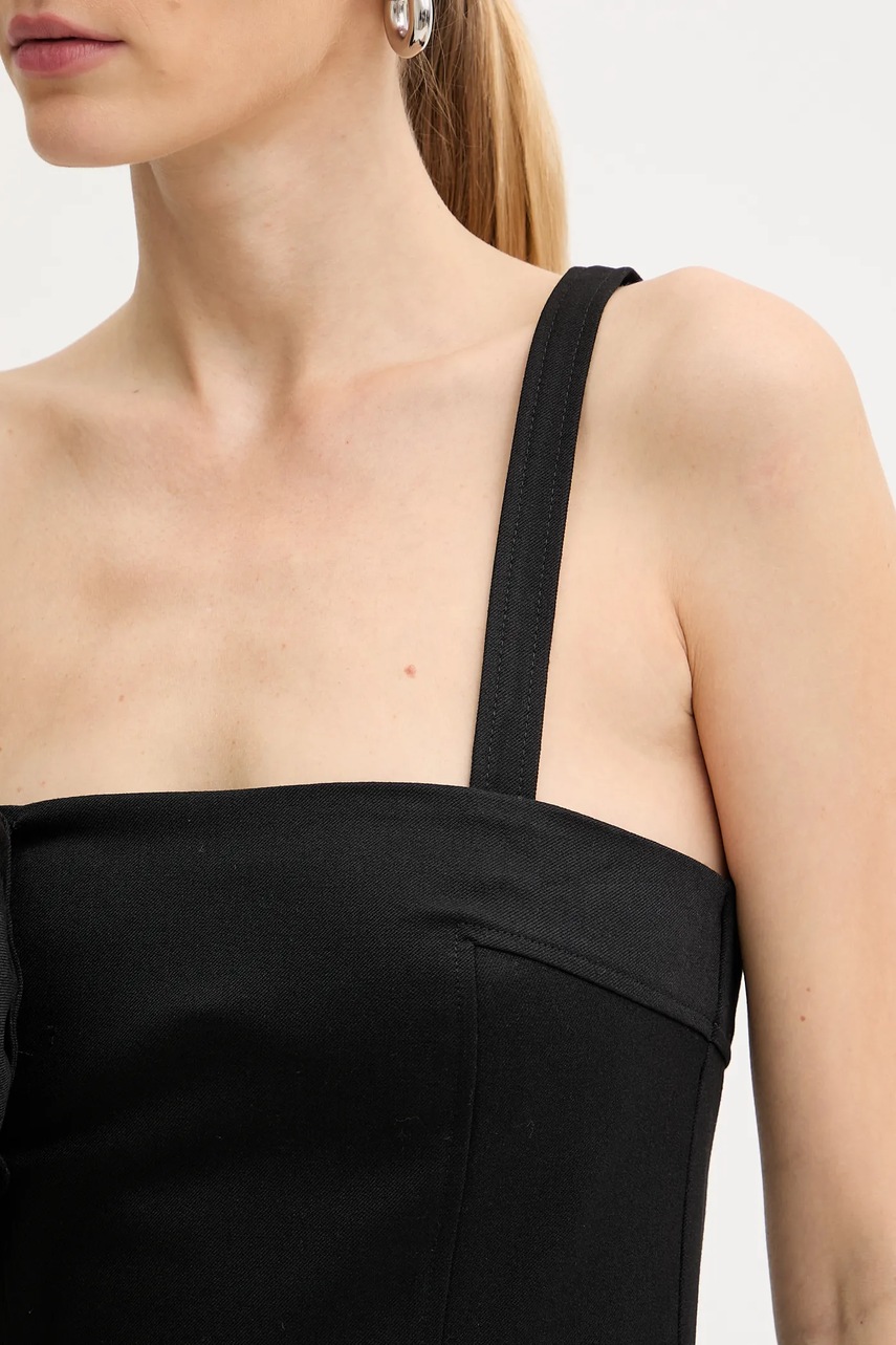 Сукня Marella колір чорний midi облягаюча 2523226032200