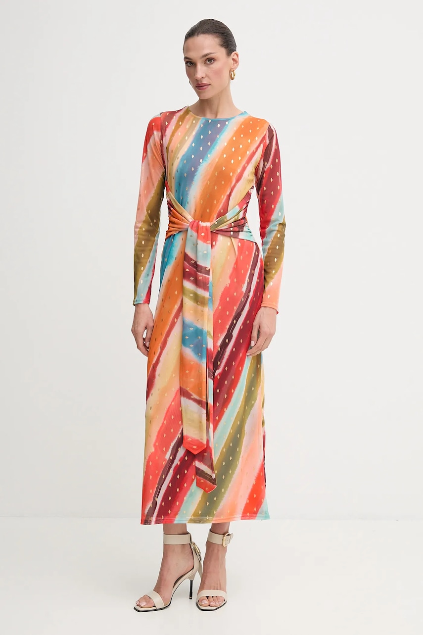 Never Fully Dressed rochie culoarea portocaliu, midi, drept, NFDDR2796