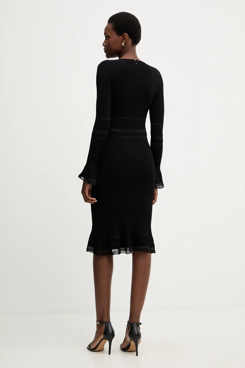 Сукня Herve Leger Connie колір чорний mini облягаюча DSR8524099