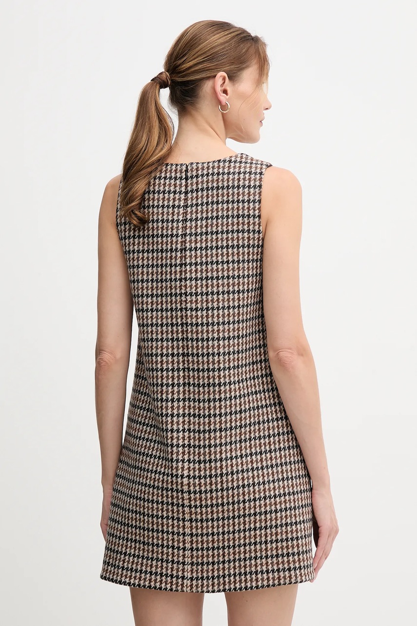 Вовняна сукня Tommy Hilfiger колір коричневий  WW0WW48267