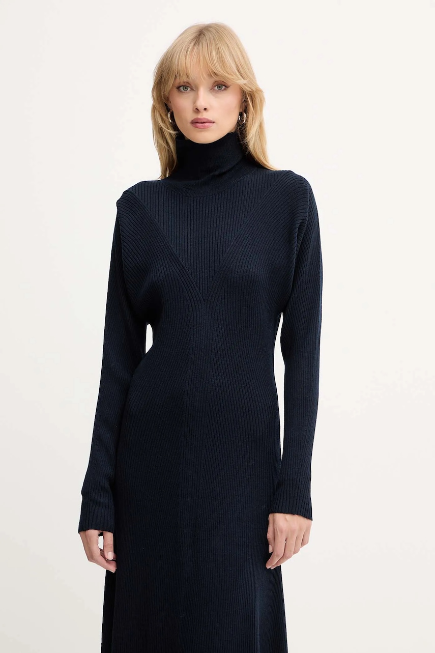 Vlněné šaty BOSS Forbini