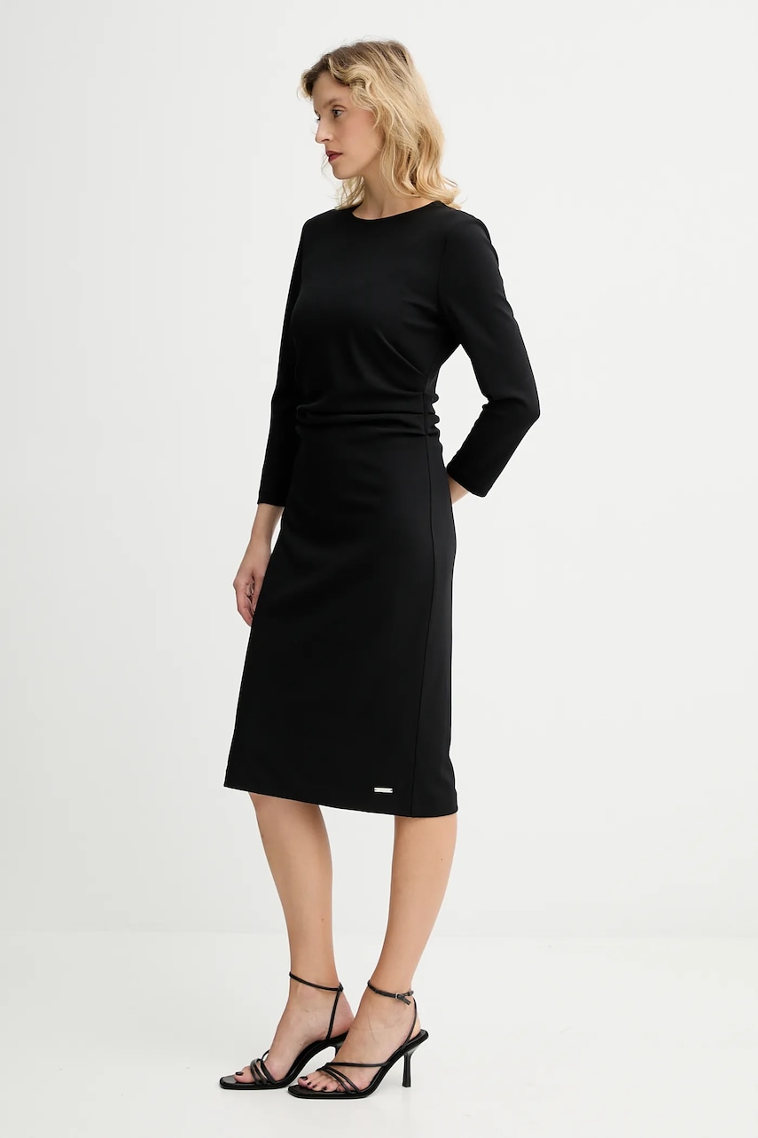 Платье Calvin Klein цвет чёрный mini прямое LV044D062G Платье Calvin Klein цвет чёрный mini прямое LV044D062G