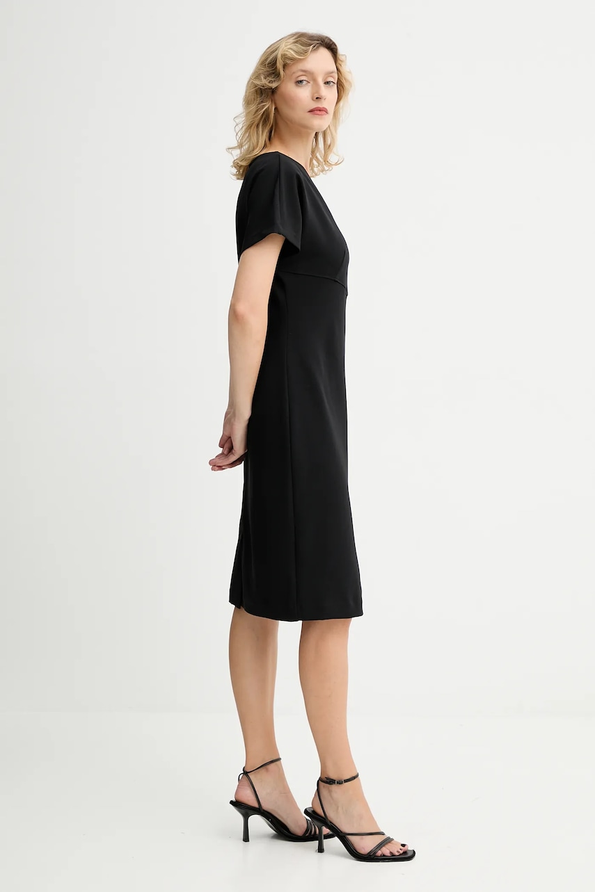 Платье Calvin Klein цвет чёрный midi прямое LV044D064G Платье Calvin Klein цвет чёрный midi прямое LV044D064G