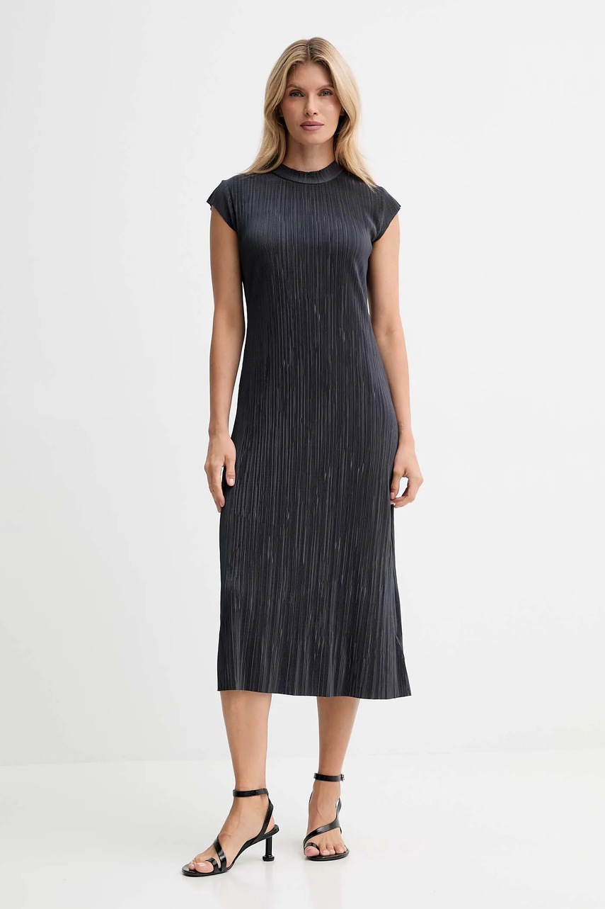 Сукня Calvin Klein колір сірий midi облягаюча LV044E219G