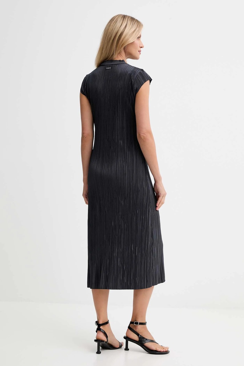 Сукня Calvin Klein колір сірий midi облягаюча LV044E219G