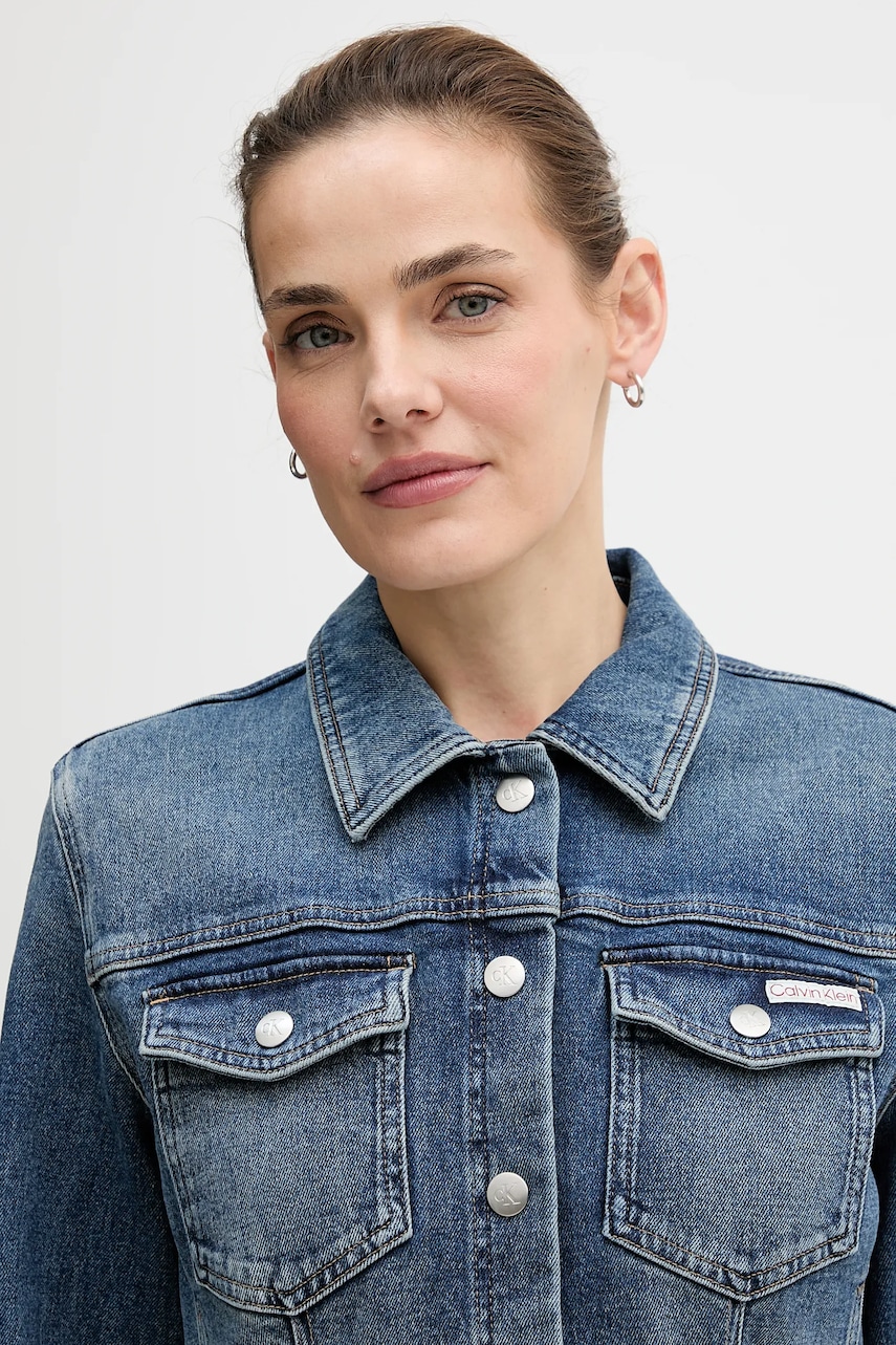 Rifľové šaty Calvin Klein Jeans