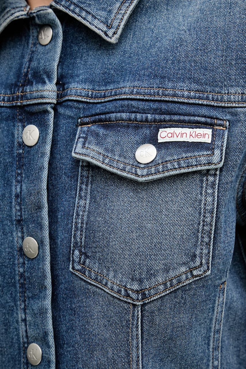 Rifľové šaty Calvin Klein Jeans