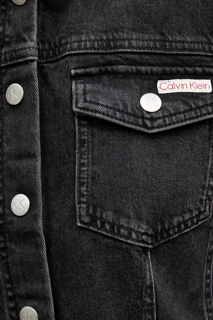 Rifľové šaty Calvin Klein Jeans