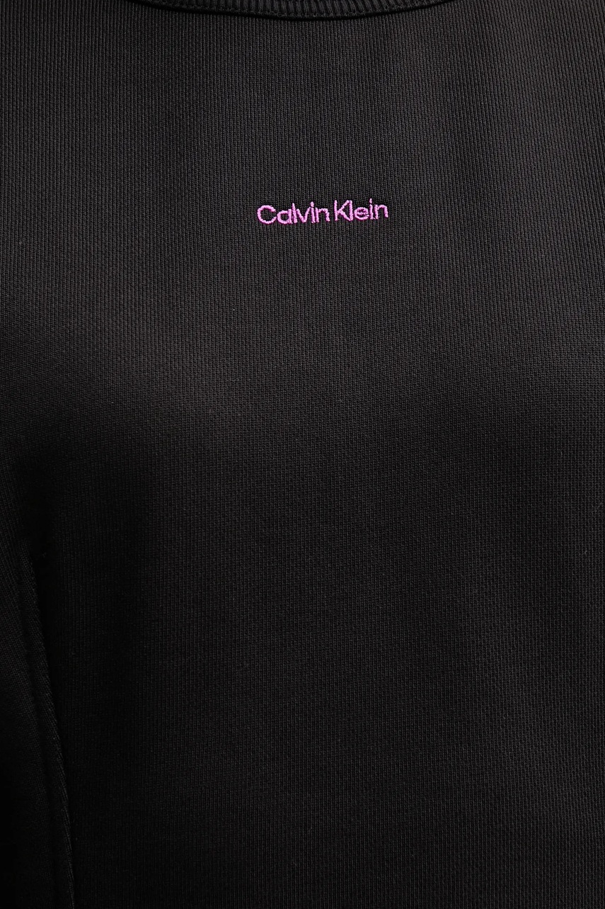 Бавовняна сукня Calvin Klein Jeans колір чорний mini розкльошена LV047D227G