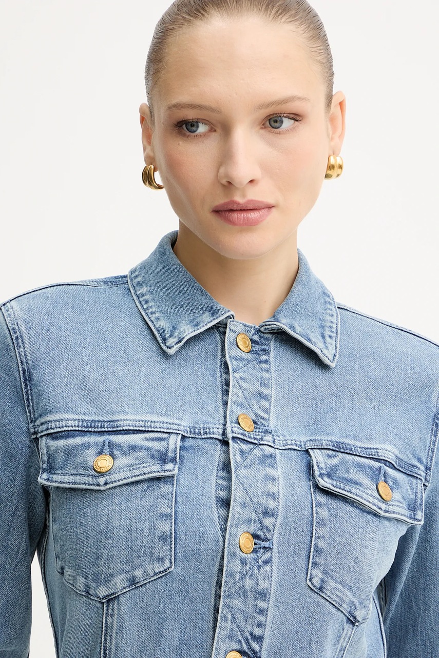 Джинсова сукня MICHAEL Michael Kors mini розкльошена MF5838VJZD