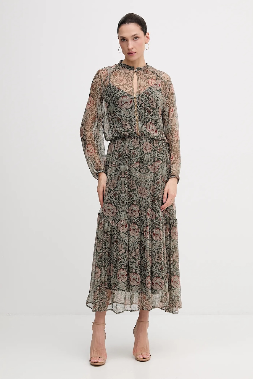 Hoss Intropia rochie culoarea verde, maxi, evazați, 8222123