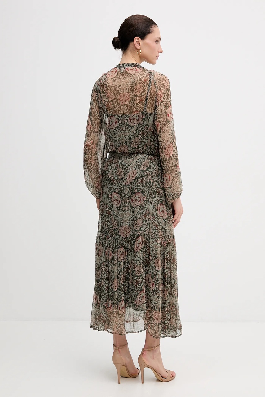 Сукня Hoss Intropia колір зелений maxi розкльошена 8222123