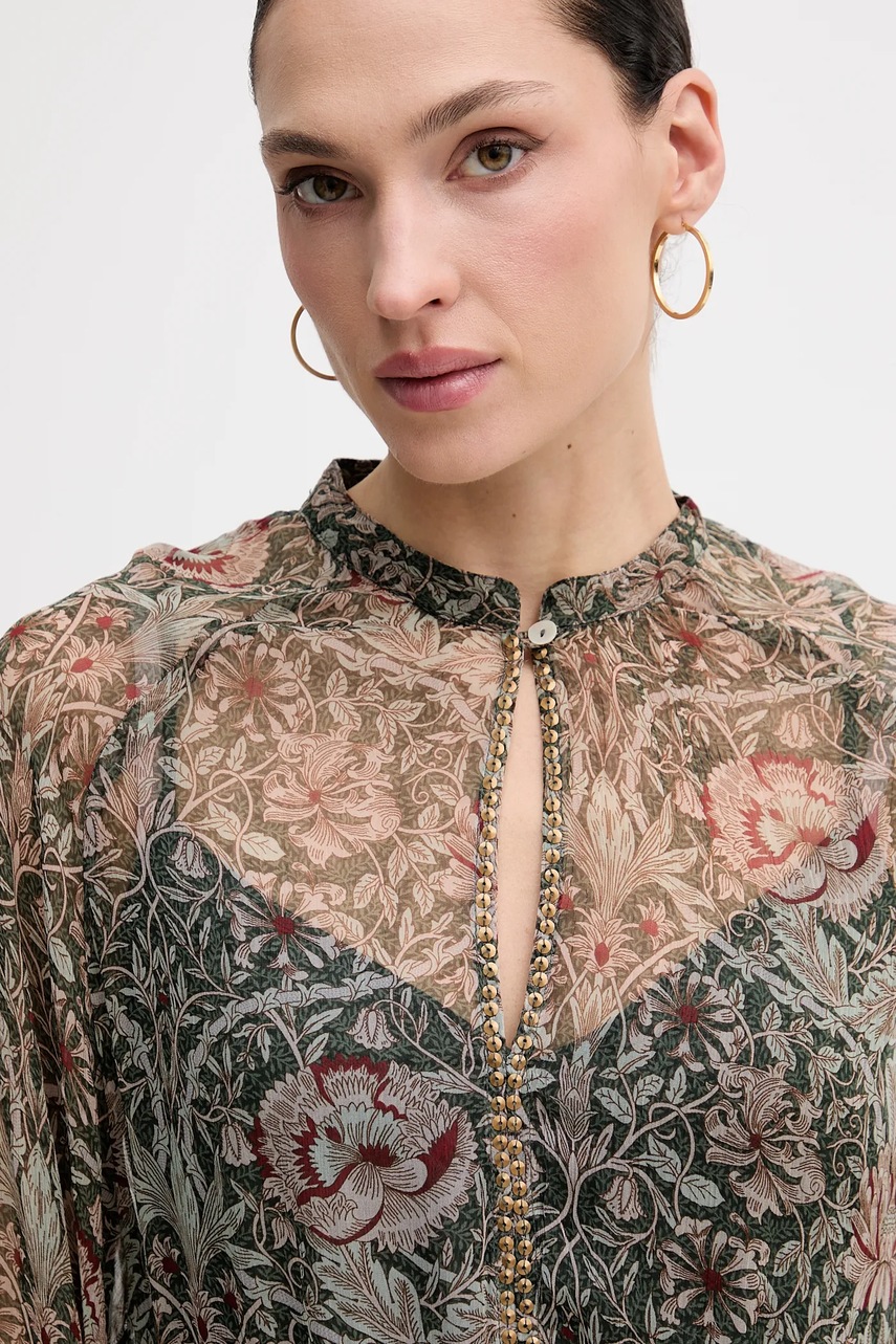 Сукня Hoss Intropia колір зелений maxi розкльошена 8222123