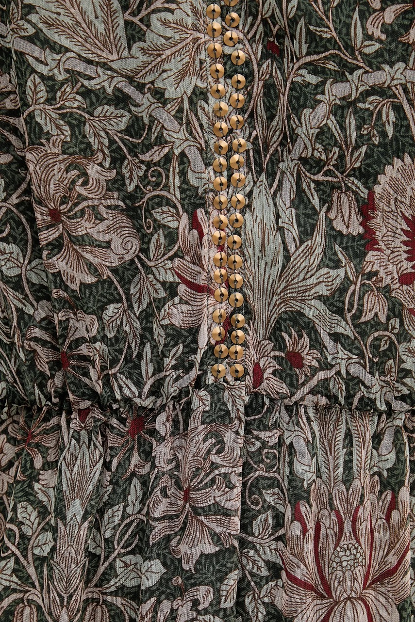 Сукня Hoss Intropia колір зелений maxi розкльошена 8222123