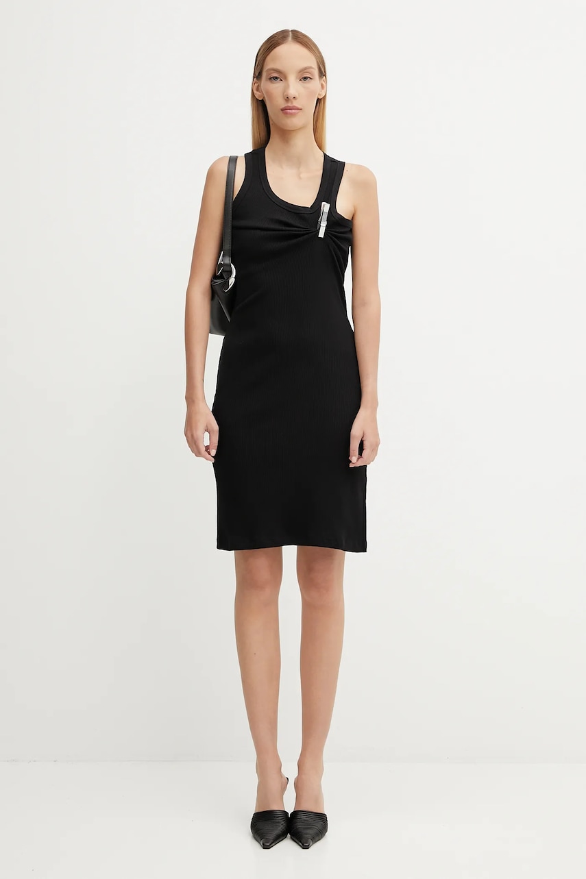 Bavlnené šaty Coperni Washing Clip Rib Dress