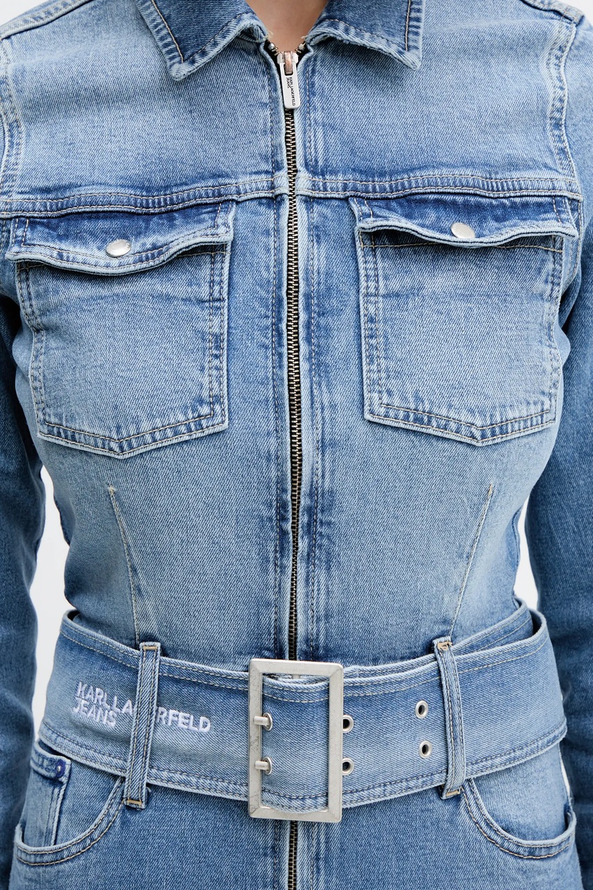Rifľové šaty Karl Lagerfeld Jeans