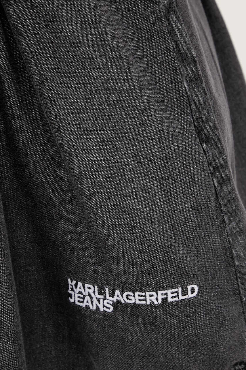 Джинсова сукня Karl Lagerfeld Jeans колір сірий mini розкльошена A4W13003