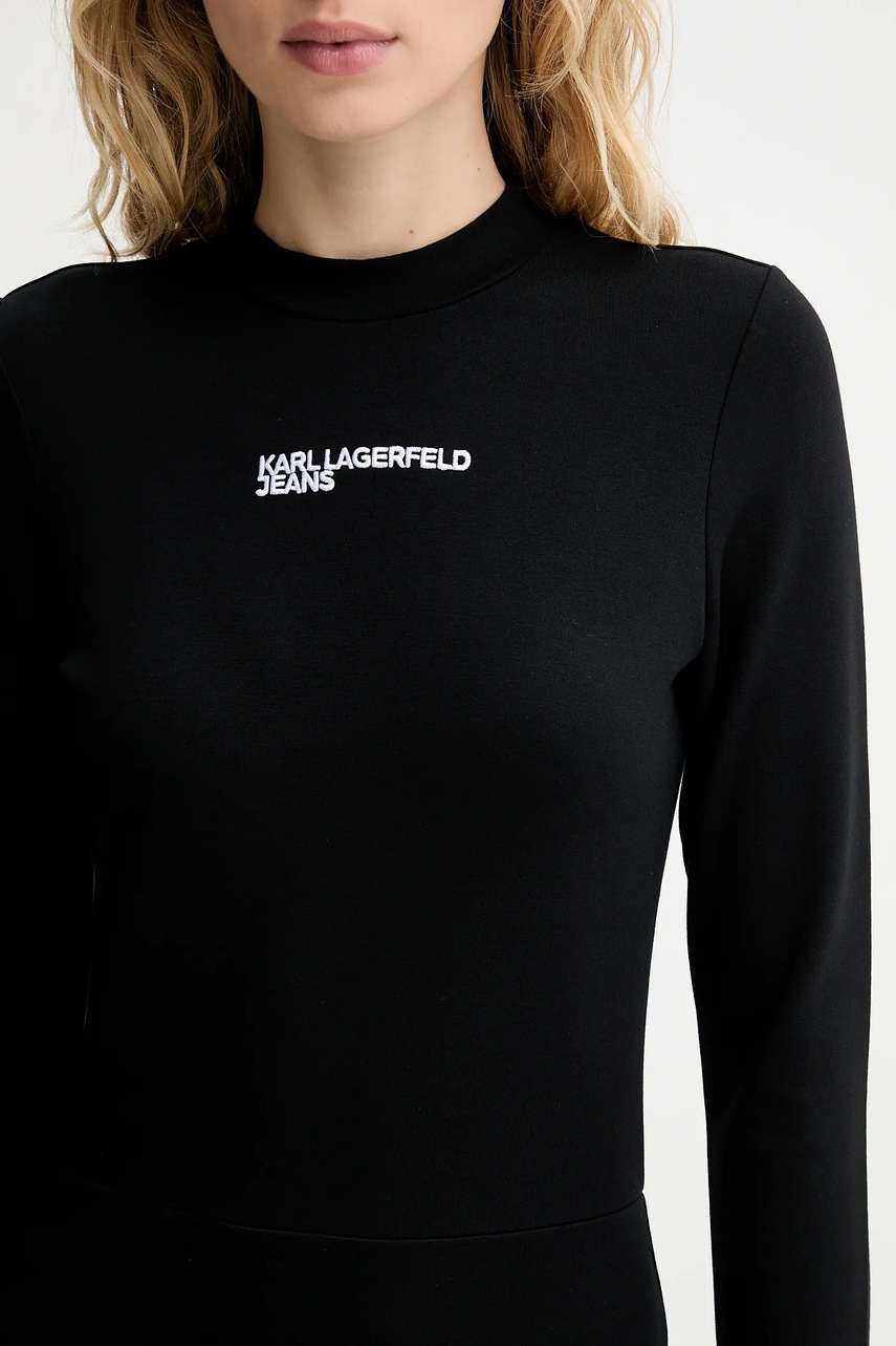 Сукня Karl Lagerfeld Jeans колір чорний mini облягаюча A4W13005