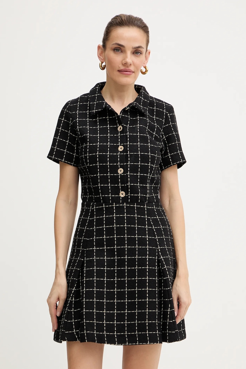 Morgan rochie culoarea negru, mini, evazați, RILMA