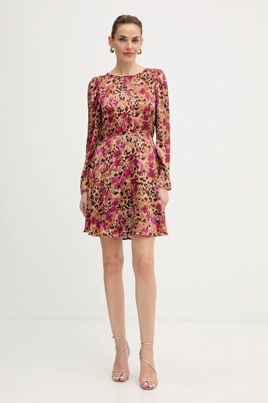 Сукня Morgan колір коричневий mini розкльошена RIZAC.F