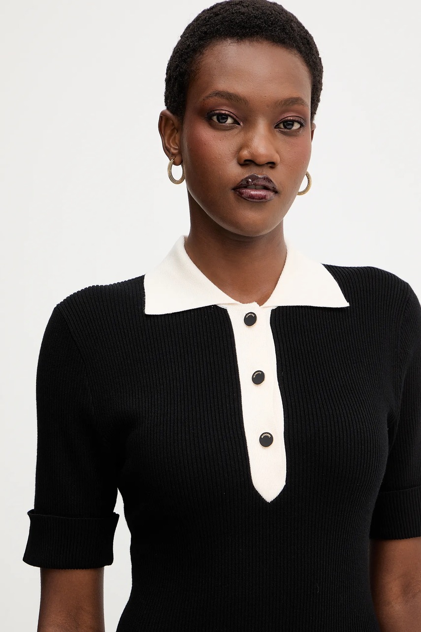 Сукня Morgan колір чорний mini облягаюча RMIZO