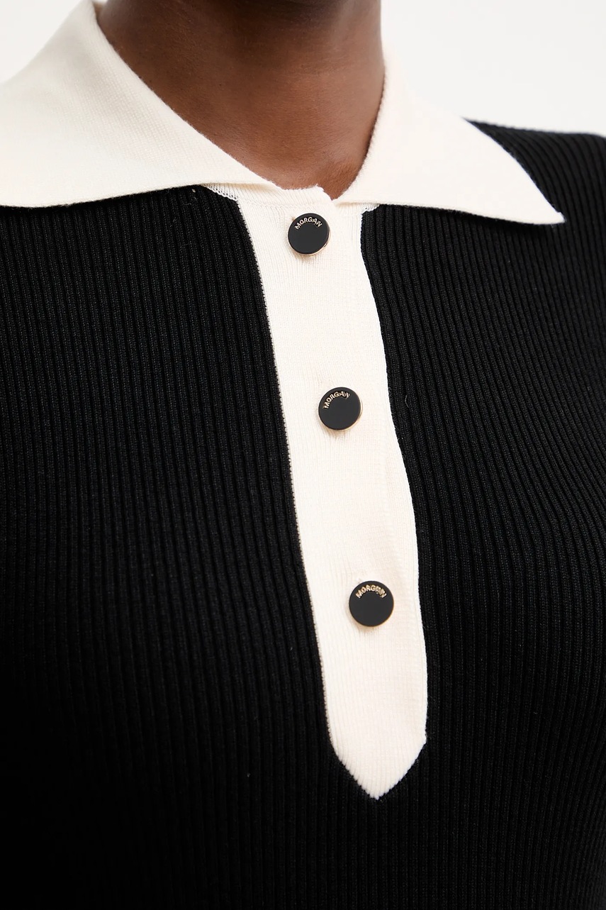 Сукня Morgan колір чорний mini облягаюча RMIZO