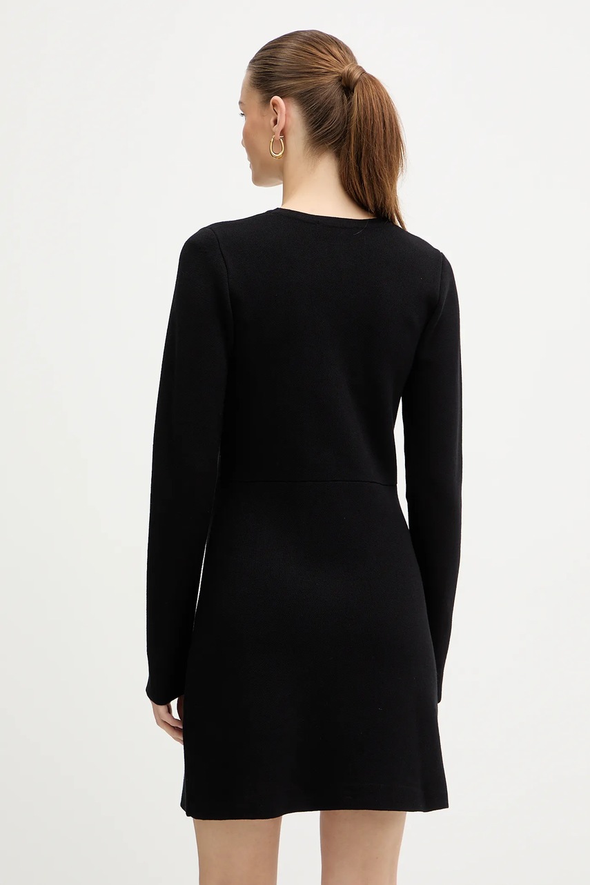 Сукня Morgan колір чорний mini облягаюча RMRETRO