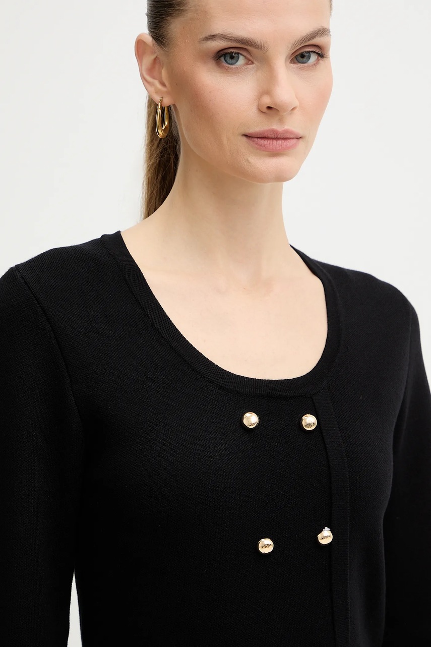 Сукня Morgan колір чорний mini облягаюча RMRETRO