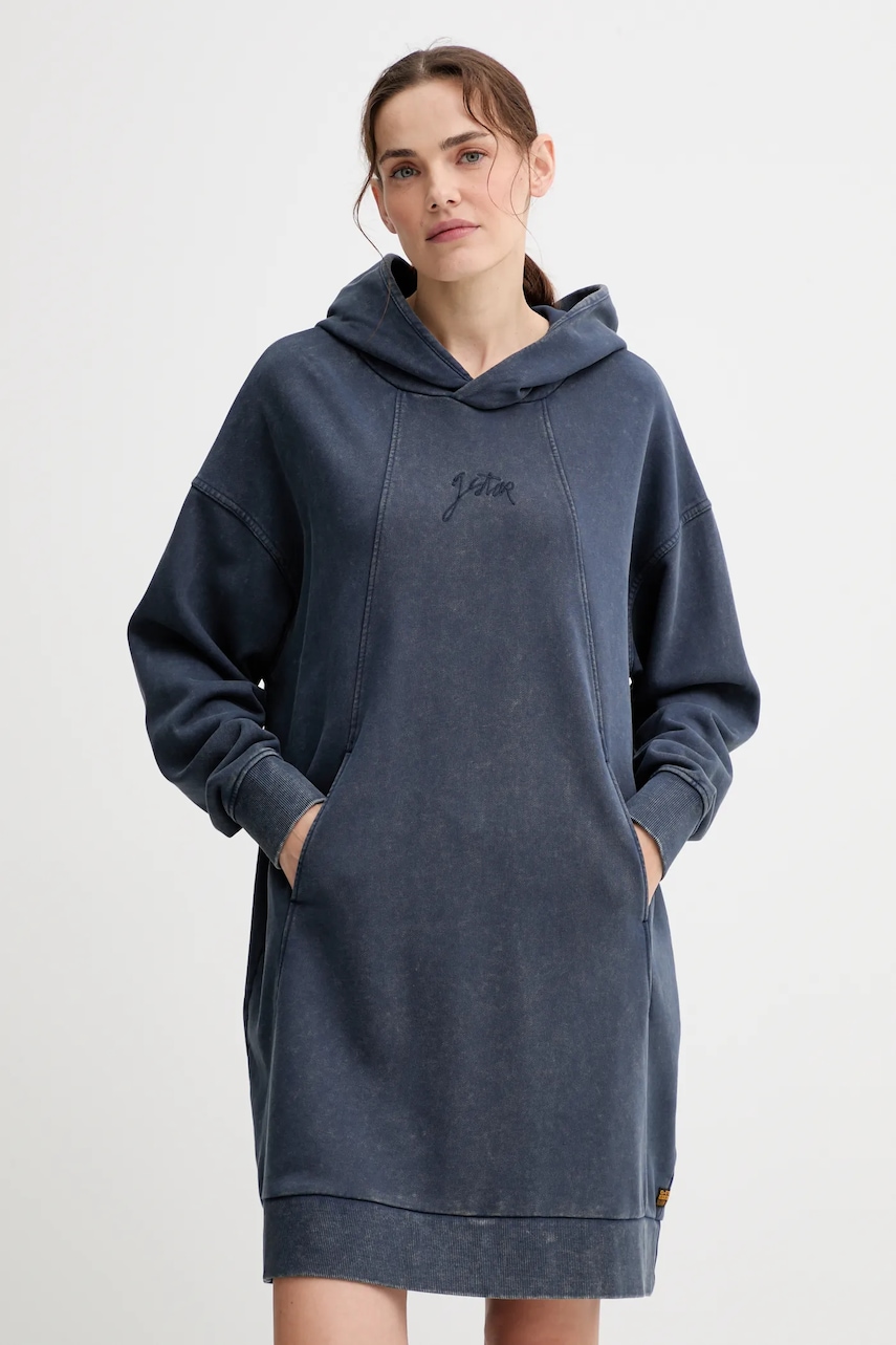 G-Star rochie din bumbac mini, oversize, D27165.D969