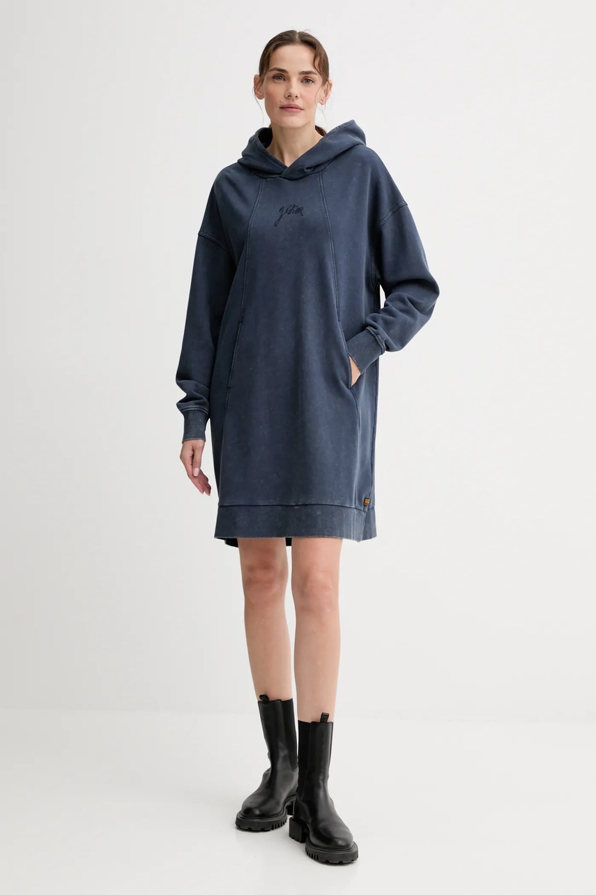 Бавовняна сукня G-Star mini oversize D27165.D969