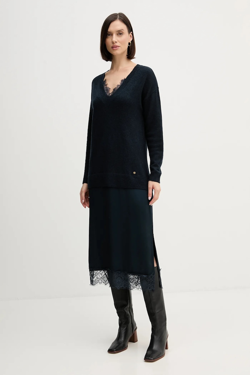 Pedro del Hierro rochie din amestec de lână