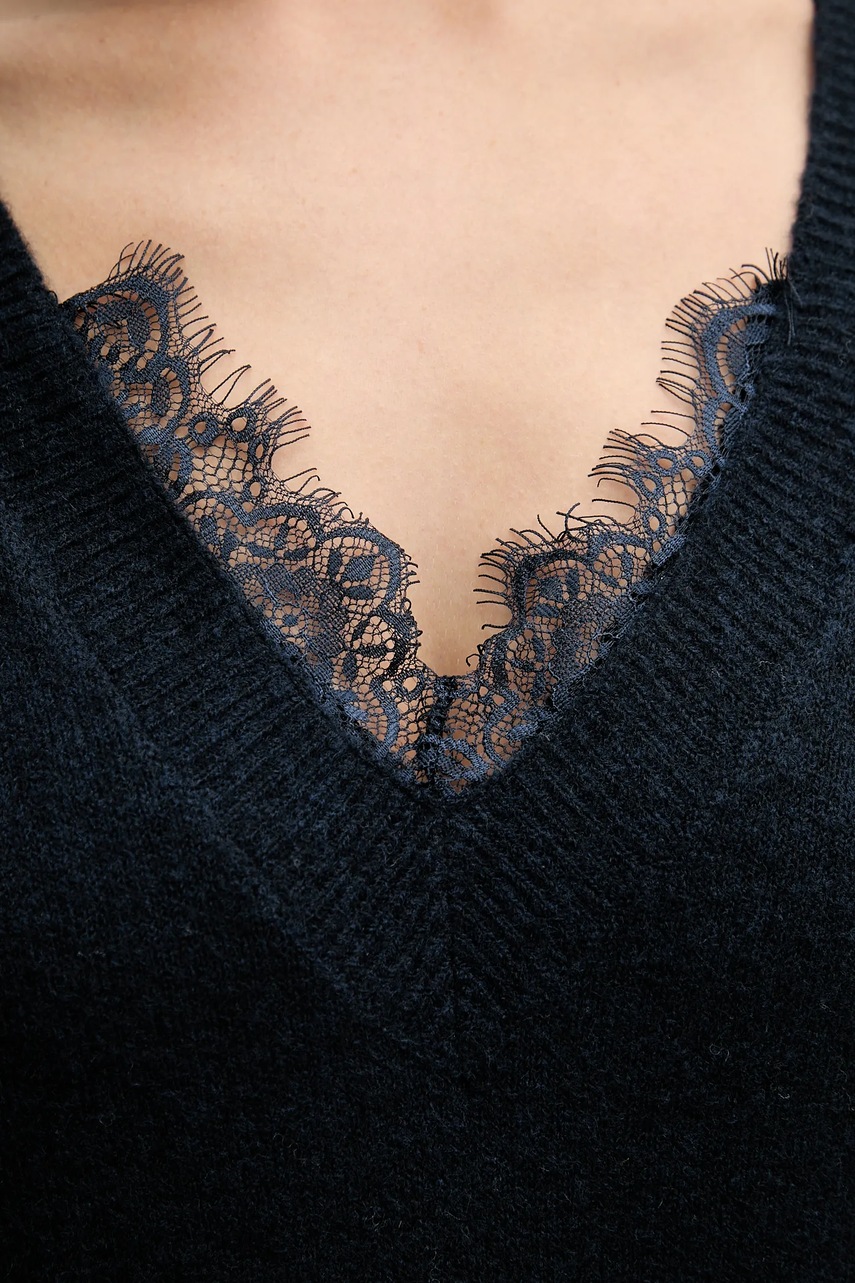 Сукня з домішкою вовни Pedro del Hierro колір синій midi пряма 6192942