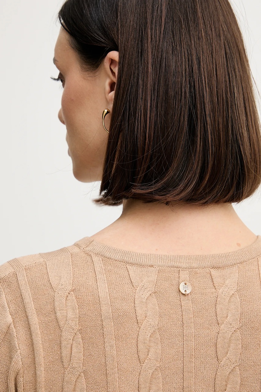 Сукня Pedro del Hierro колір бежевий midi розкльошена 6192940